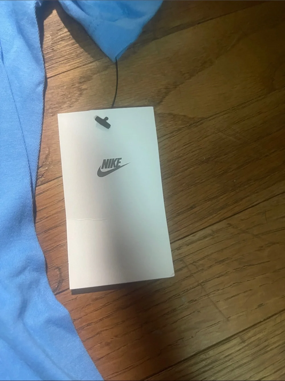 Nike Light Blue Short Sleeve T-Shirt with Silver Swoosh